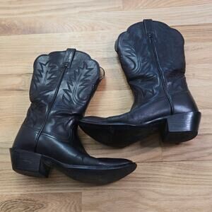 Ariat Black Leather women's size 6.5 Cowboy Boots